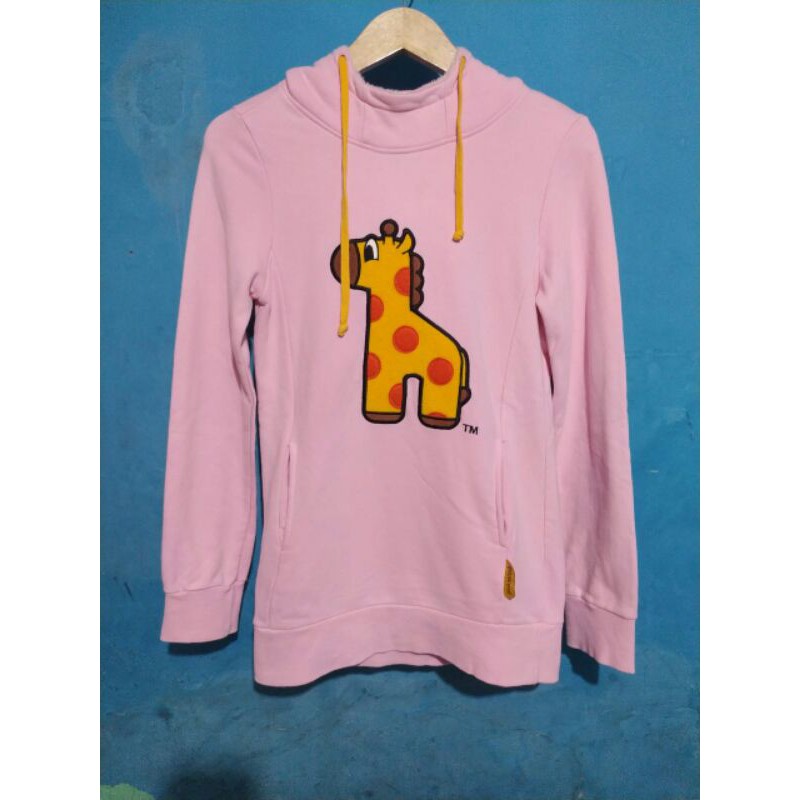 HOODIE PANCOAT art Jerapah Pink