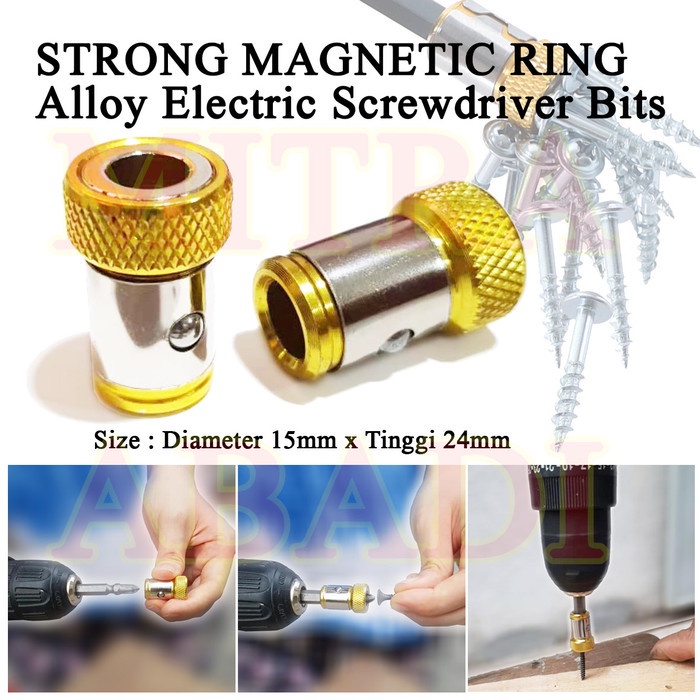 Konektor Ring Magnetizer Alat Pembuat Magnet Obeng - Biru