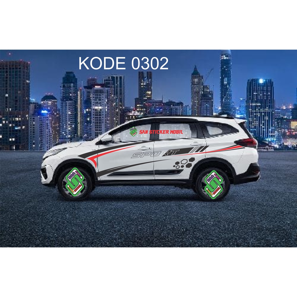 0302 stiker cutting mobil toyota all new rush | toyota rush | cuting mobil custom | modifikas mobil 