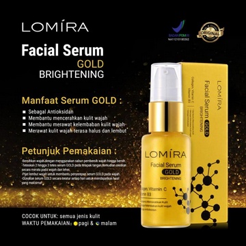 (60gr) SERUM WAJAH GOLD LOMIRA / LOMIRA FACIAL SERUM GOLD