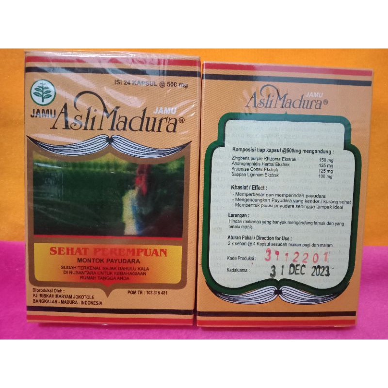 Sehat Perempuan montok payudara 24 kapsul
