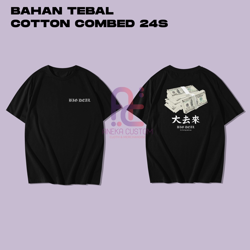 Kaos Manhwa Outfit Big Deal Baju T-Shirt Big Deal Crew Unisex