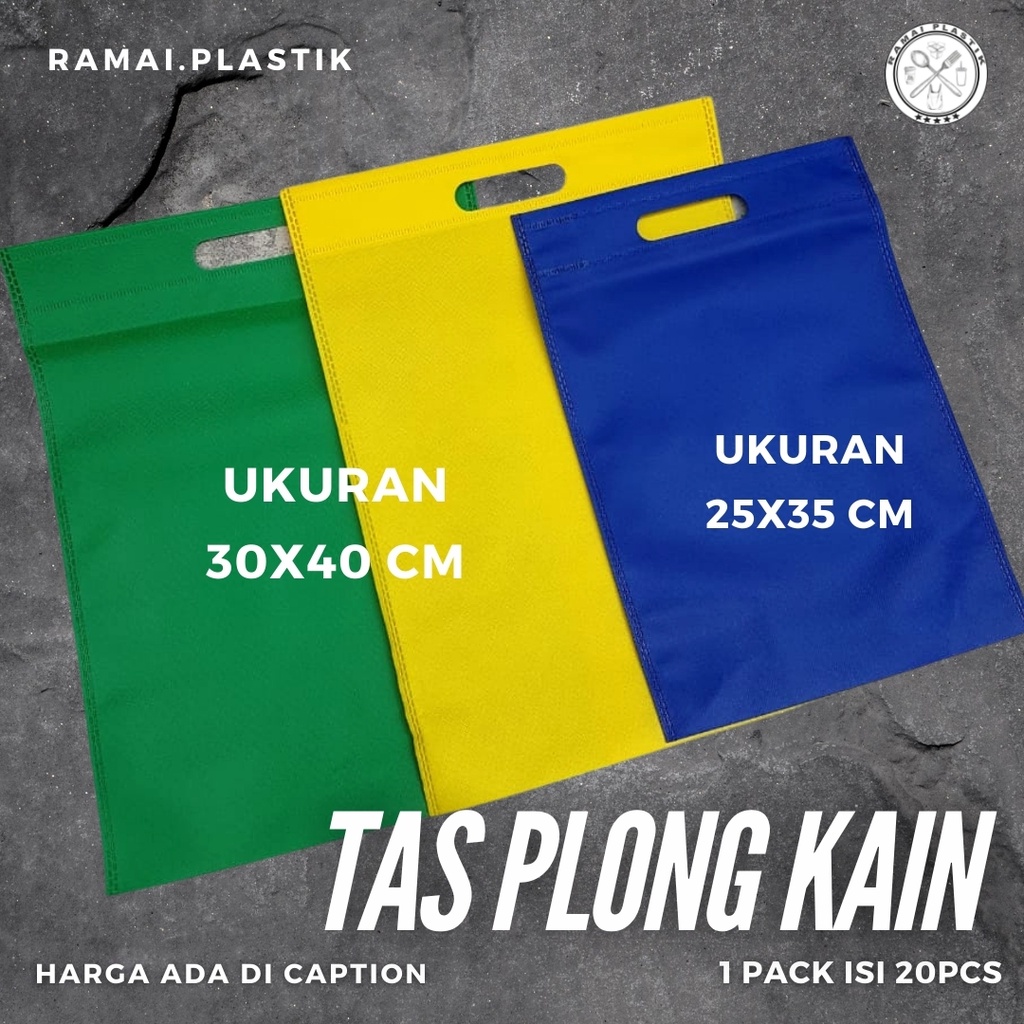 TAS KAIN PLONG 30x40cm ECER
