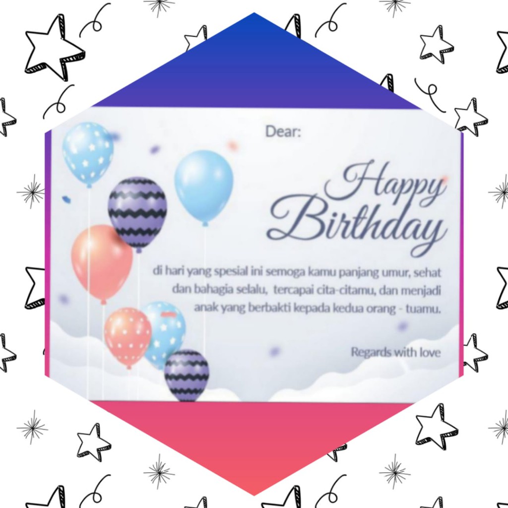 samasuka.shop - Kartu Ucapan Selamat Ulang Tahun Birthday Card Lucu dan Terkini