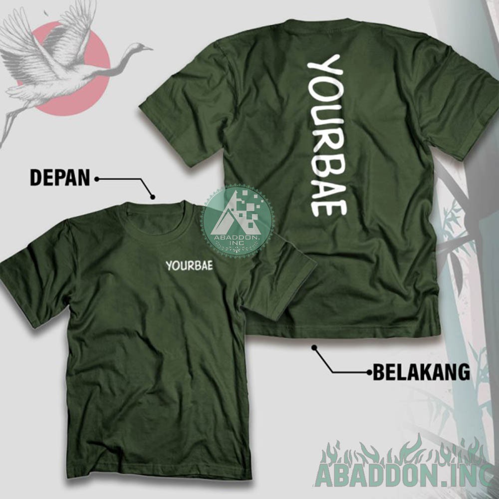 Kaos YB Your Bae Reza Arab Baju Youtuber Musik Tshirt Conten Creator Custom DJ EDM Weird Genius 7610