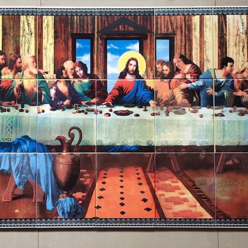 Hiasan Dinding Panel Keramik Perjamuan Kudus 15 Uk 20 X 25 Cm 15 Pcs Set Shopee Indonesia