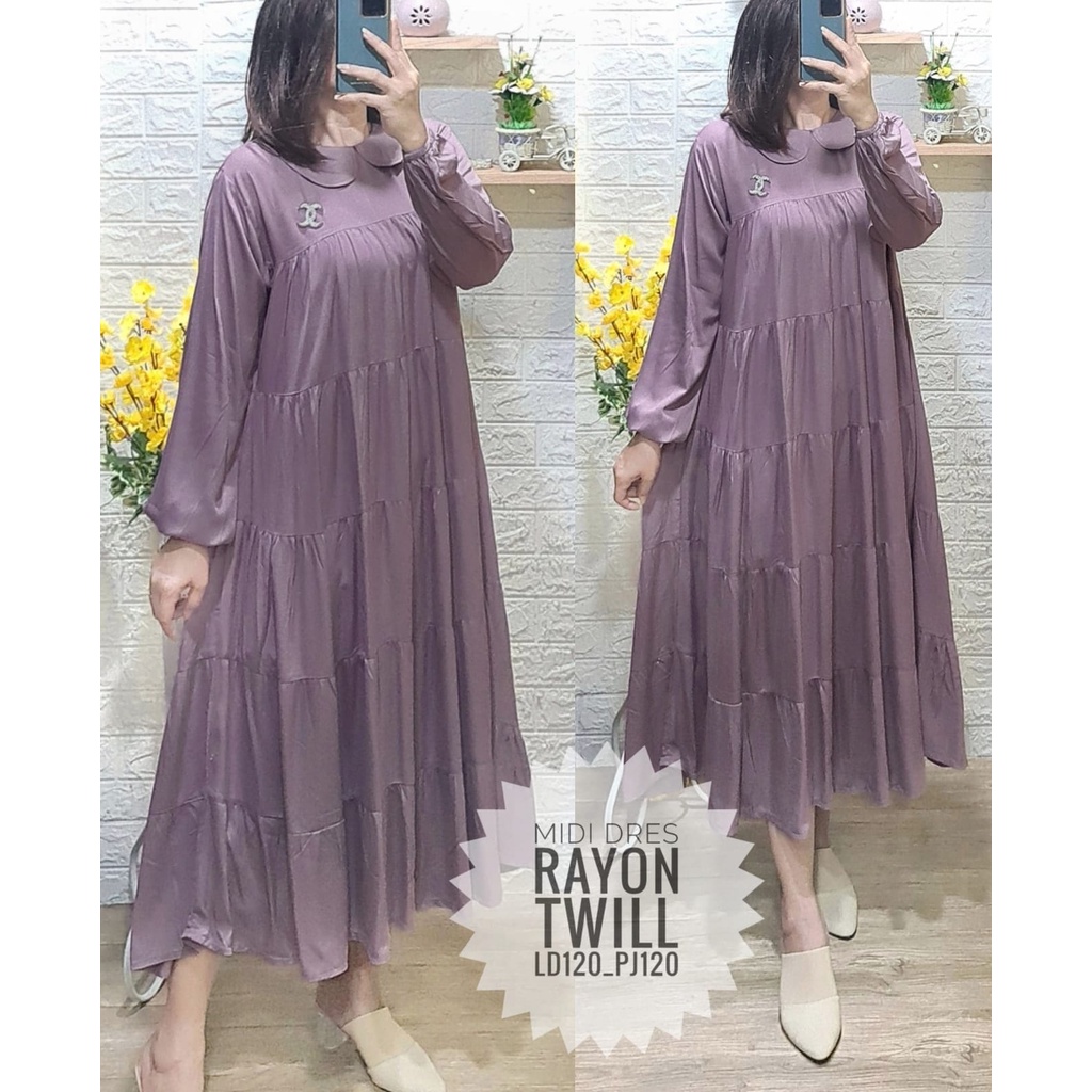 MIDI LONG TUNIK /MIDI DRESS PREIUM HQ /GAMIS MIDI ORIGINAL