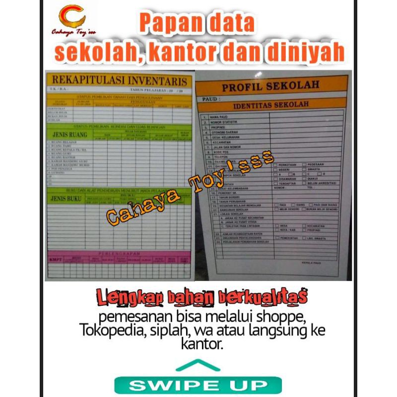 Papan Data Sekolah Tk Paud Shopee Indonesia