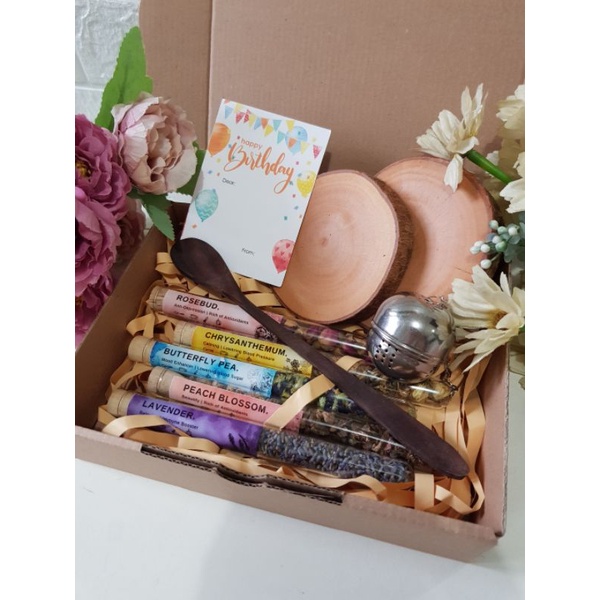 

Hampers Teh / Hampers Premium Artisan Flower Tea/Tisane /Hadiah Pernikahan /Hampers Natal/Kado Ultah