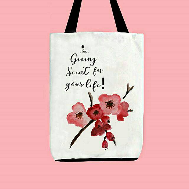 Japanese Cherry Blossom Totebag