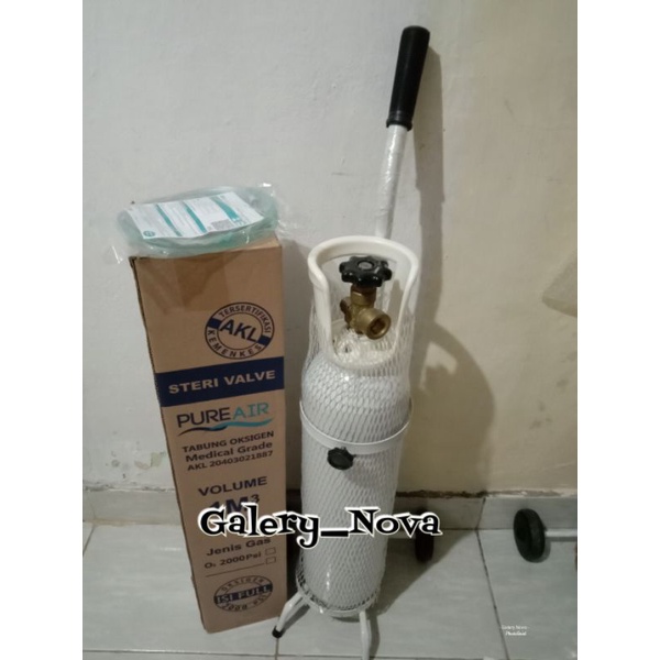Tabung Oxigen Medis 1M3 Siap pakai Free Oximeter