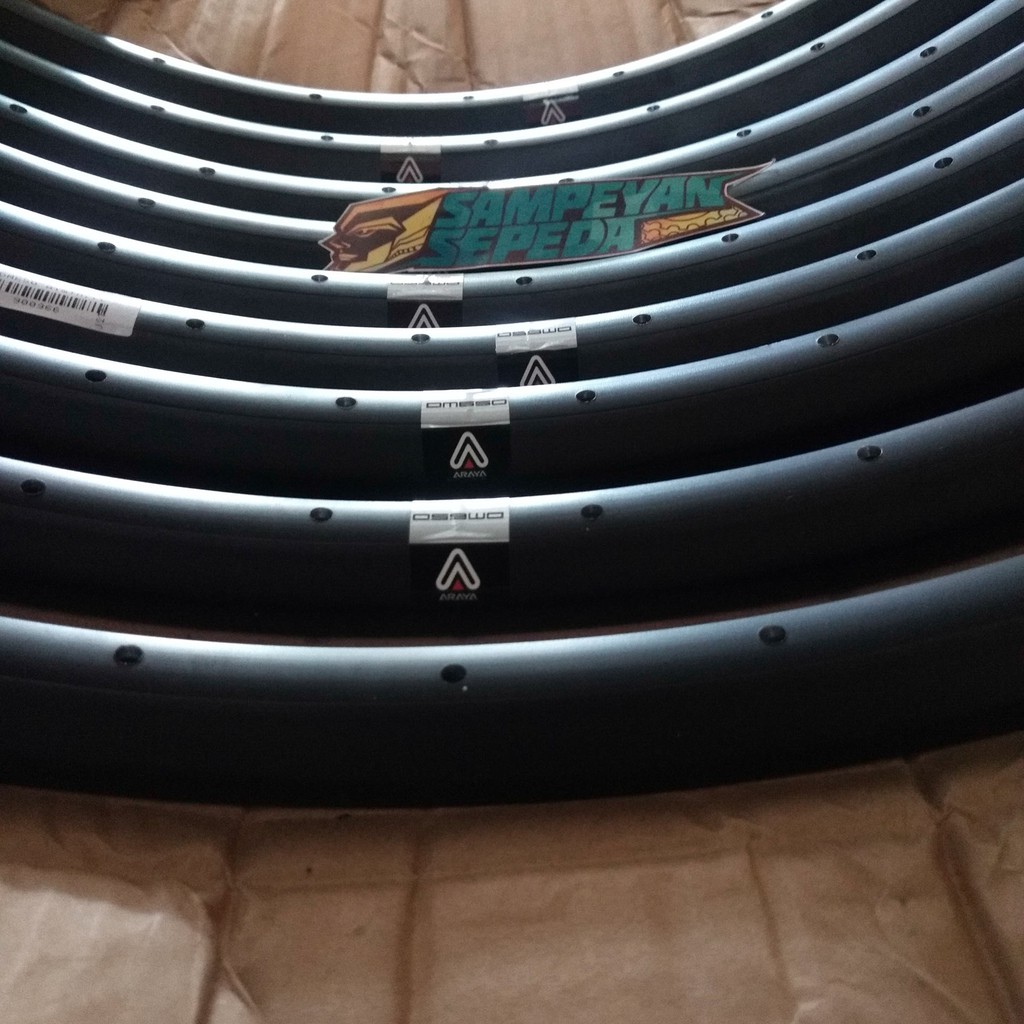 Velg Pelg Rim Sepeda MTB Federal 27.5 Araya DM650 Lubang 32 32H Alumunium Hitam