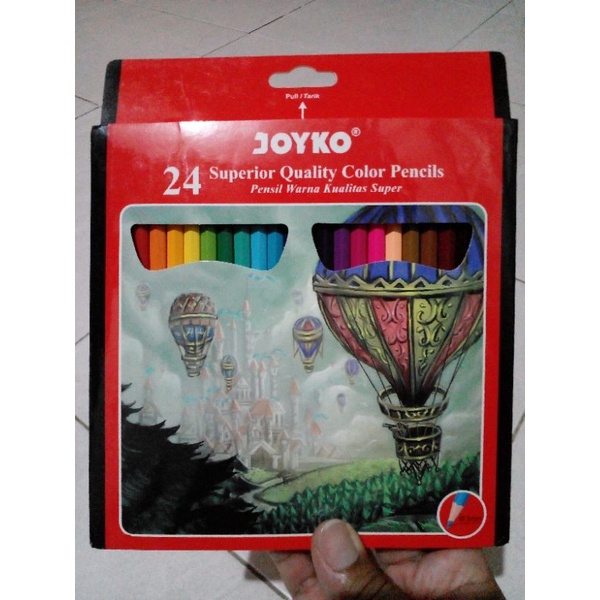 

[100% REAL PICT] Pensil Warna Kualitas Super Joyko isi 24 / CP-101