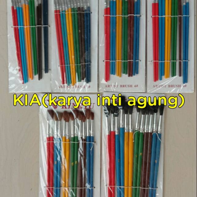 

Kuas lukis no 12 warna warni murahh