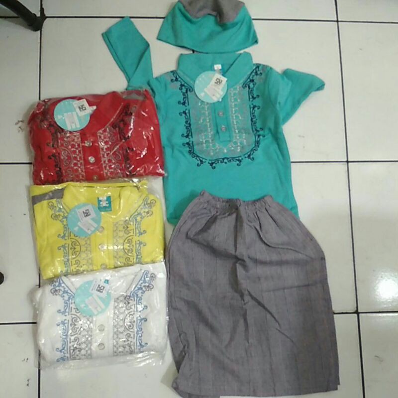 petite bear setelan koko + peci s, m, L