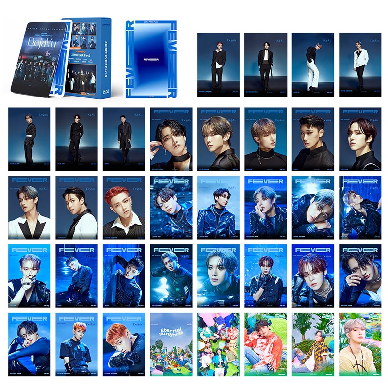 54pcs / Kotak Kartu Pos LOMO Album Foto ATEEZ Nol FEVER Part 3