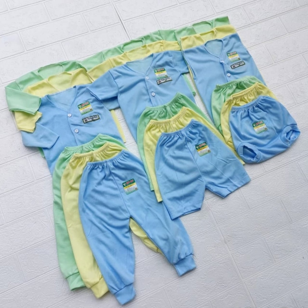 18 PCS BABY Baju celana bayi Paket hemat lengkap hadiah lahiran Gift newborn  baru lahir