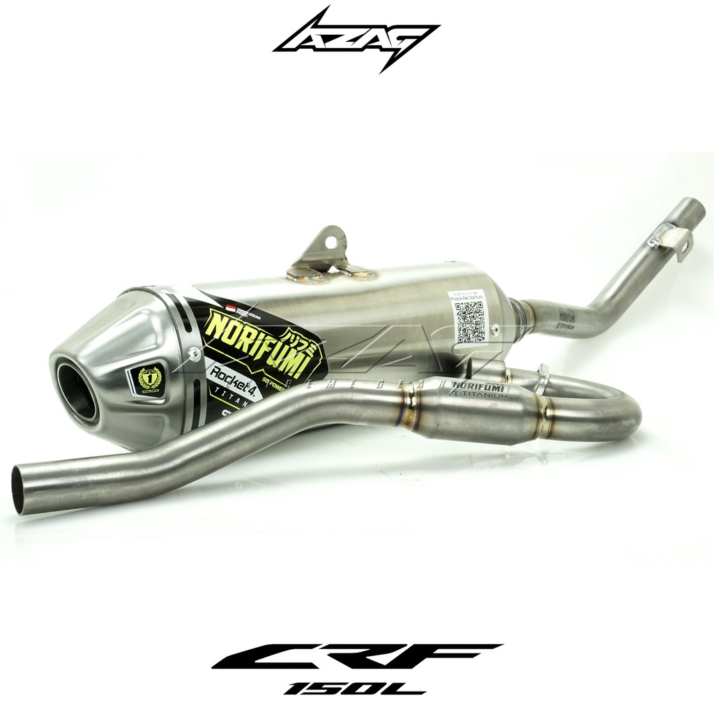 Knalpot norifumi rocket 4 titanium honda crf 150
