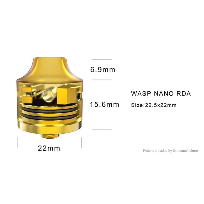 WASP NANO RDA 22MM BY OUMIER FOR ATOMIZER ORIGINAL VAPE