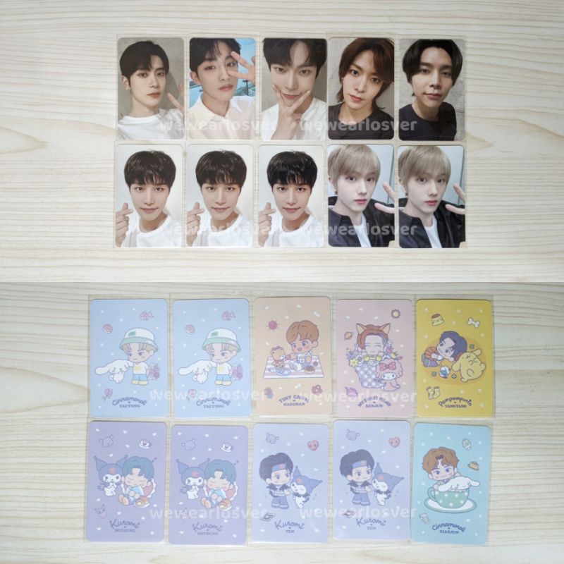 Photocard NCT x Sanrio Random Trading Card A Ver Jisung Jaehyun Johnny Yuta Winwin Taeil Doyoung Ten