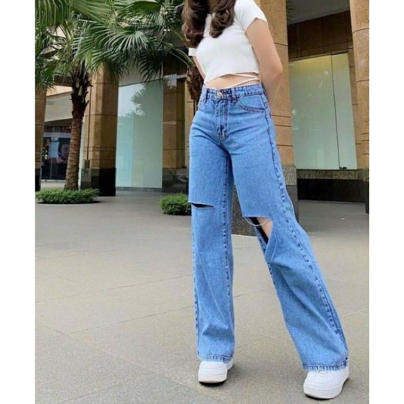 HIGHT WAIST KULOT JEANS SOBEK
