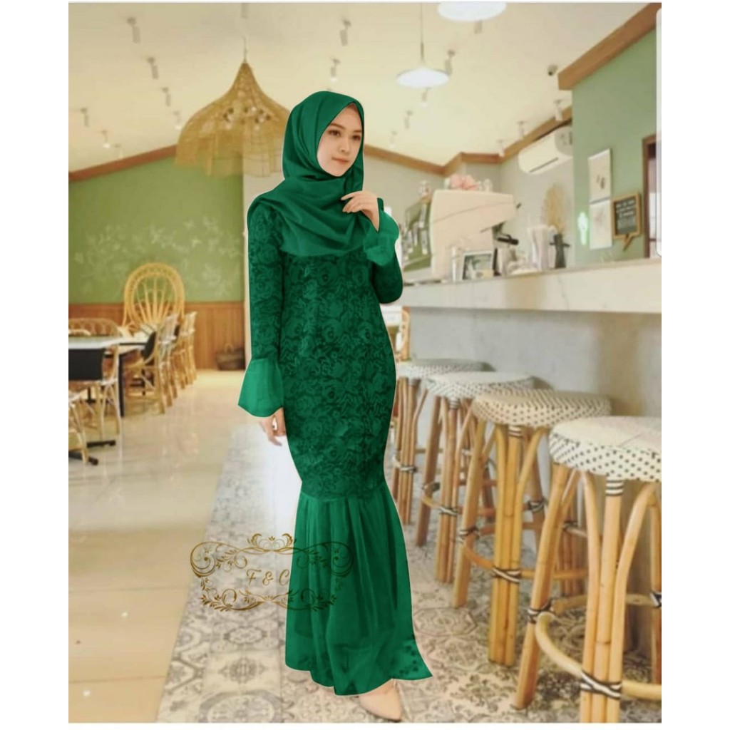 MAXI CHRISTALIA BRUKAT fE / DRESS DUYUNG BRUKAT / MAXI CHRISTALIA JUMBO