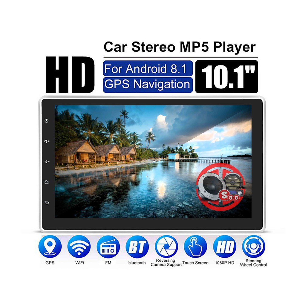 MTECH Android 10 Inch Layar Sentuh Full HD Smartphone Mirrorlink