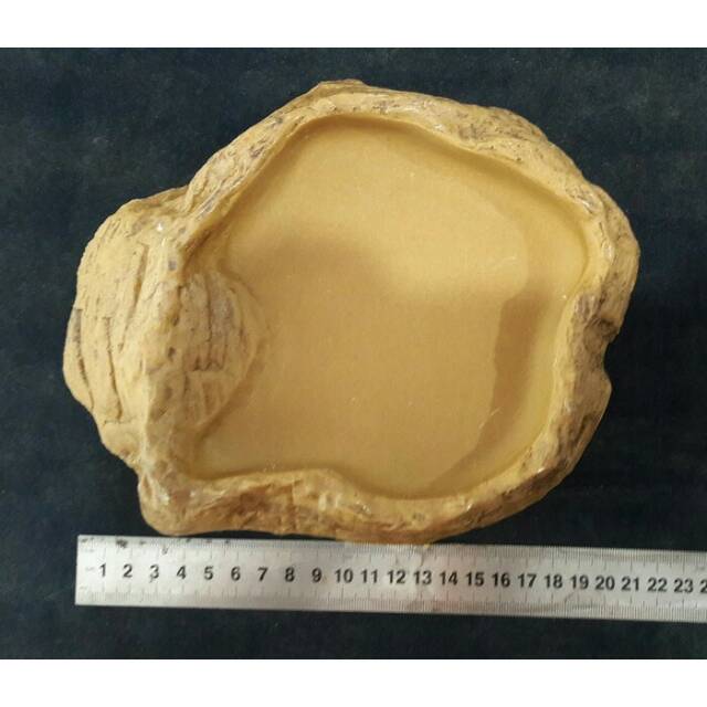 Water Dish Medium ys Tempat Minum Makan Reptil Kadal Gecko Iguana BD Tegu Anjing Kucing