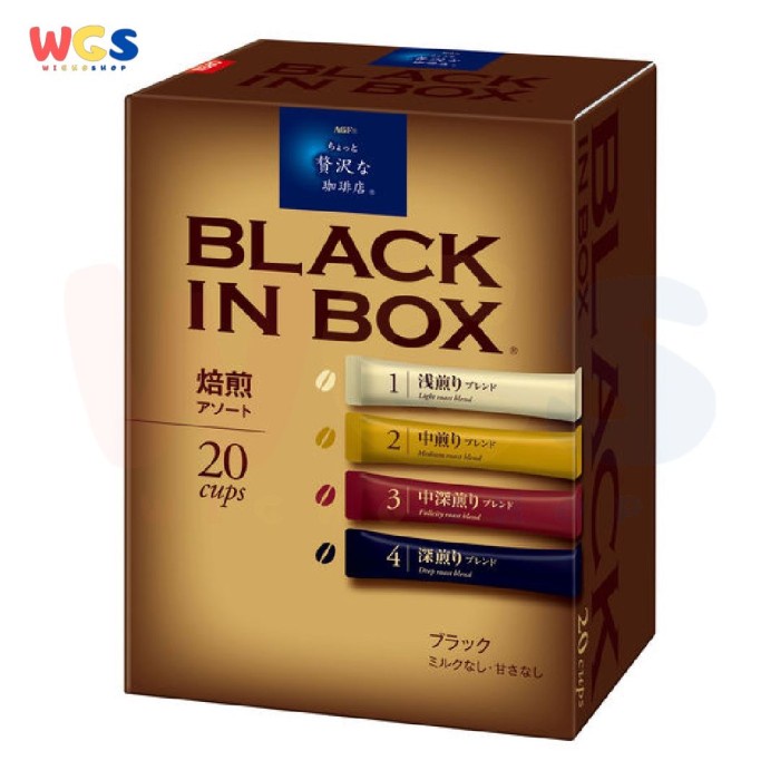 

AGF Maxim Black in Box Roasted Assortment Coffee Instant 20 Stick 40gr