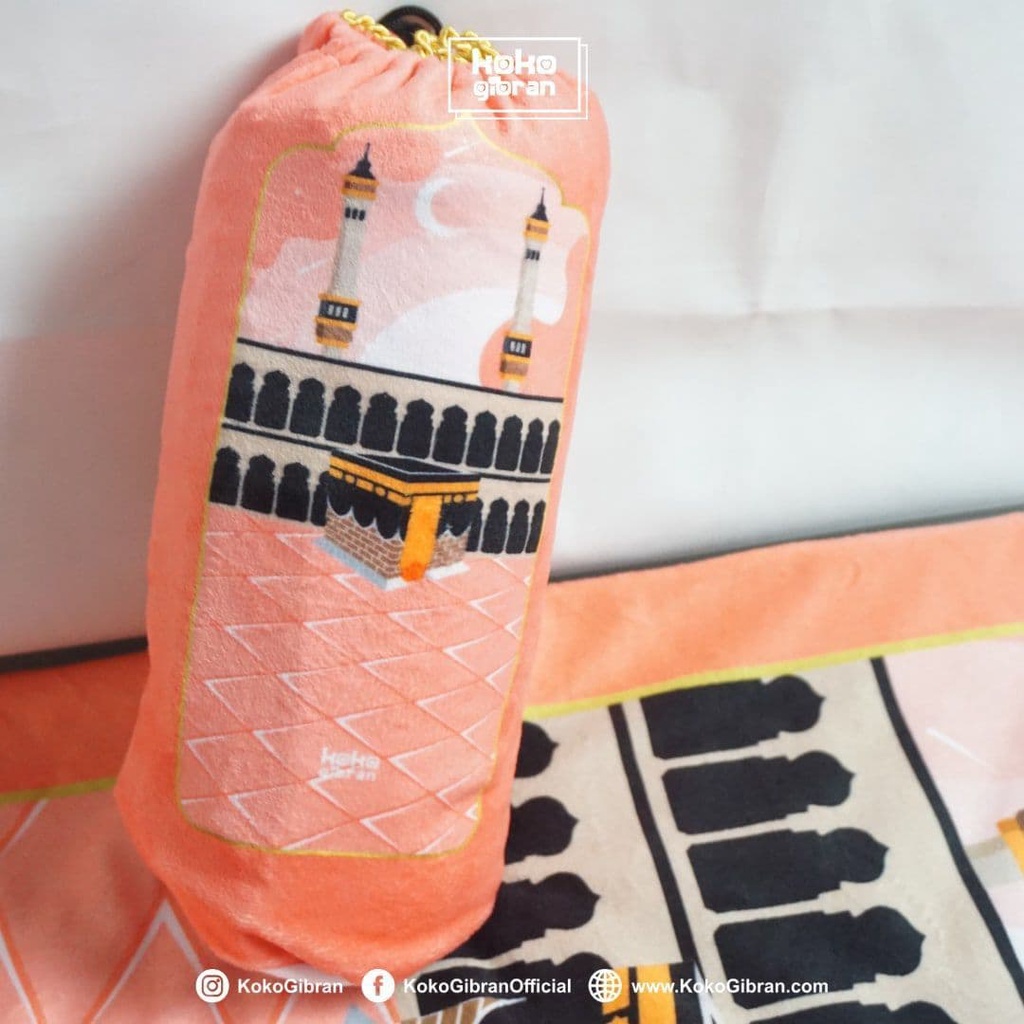 Sajadah Custom Nama -Sejadah Nama - Sajadah Anak Perempuan - Sajadah Anak Karakter - Sajadah Printing Koko Gibran-4