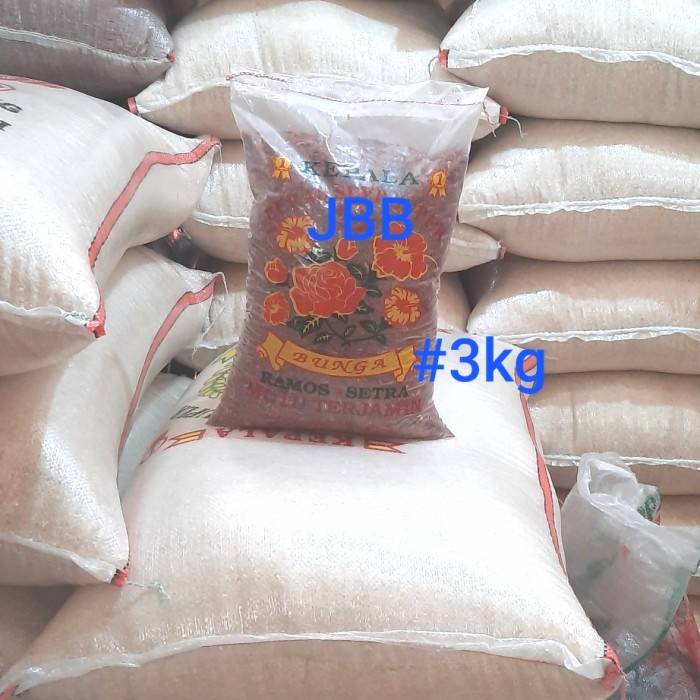 

BERAS MERAH PECAH KULIT CAP BUNGA/KEMBANG 3KG MURAH