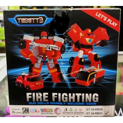 ST24-RB51 Mainan Robot Tobbot Torbott Fire Fighting Dus ST24 - RB51