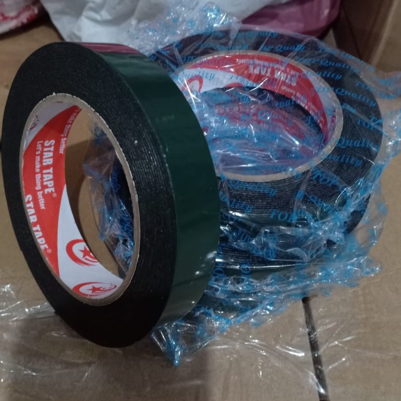 Double Tape HIjau Lem Bolak Balik Tape Hijau