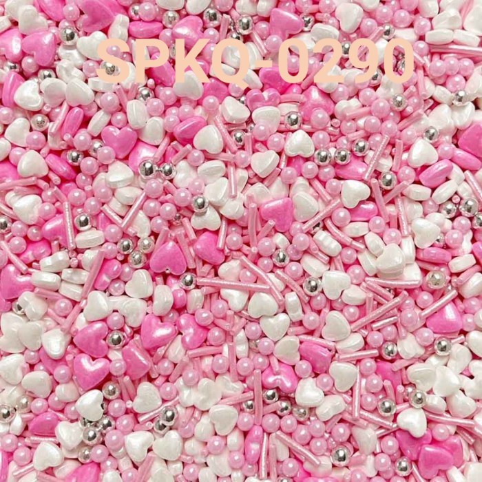 

SPKQ-0290 SPRINKLES SPRINKLE SPRINGKEL 250GR HATI PINK PUTIH BERKUALITAS TINGGI
