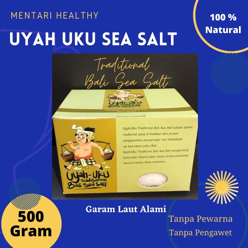 Sea salt Uyah Uku Bali Premium 500gram ll Garam Uyah Uku