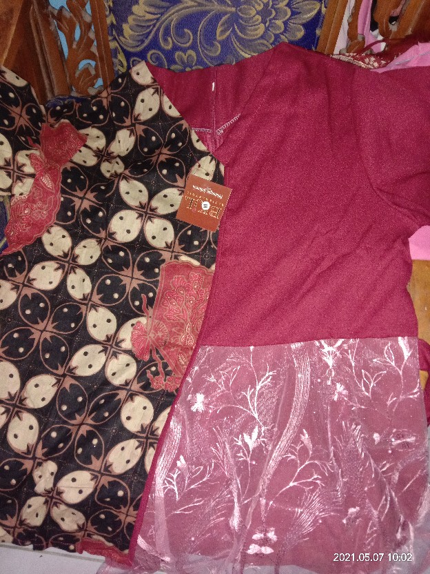 Batik Tunik Shibori Jumputan Terbaru Size M-xl/ Hrb026 Yelbor Navbor / Biru Putih / Original Bel