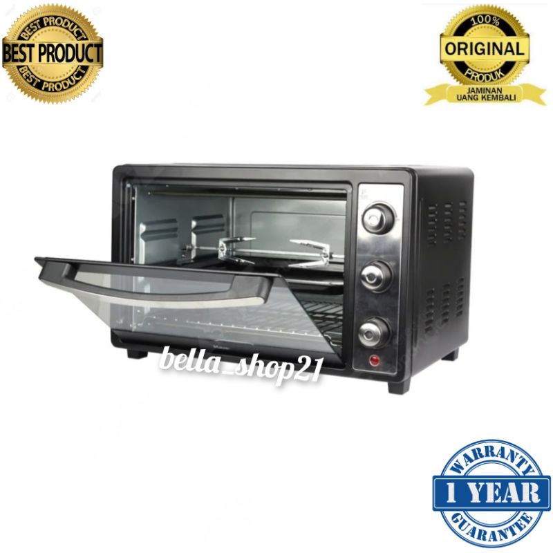 kris oven toaster 32 liter 1200 watt hitam A5057 garansi 1 tahun