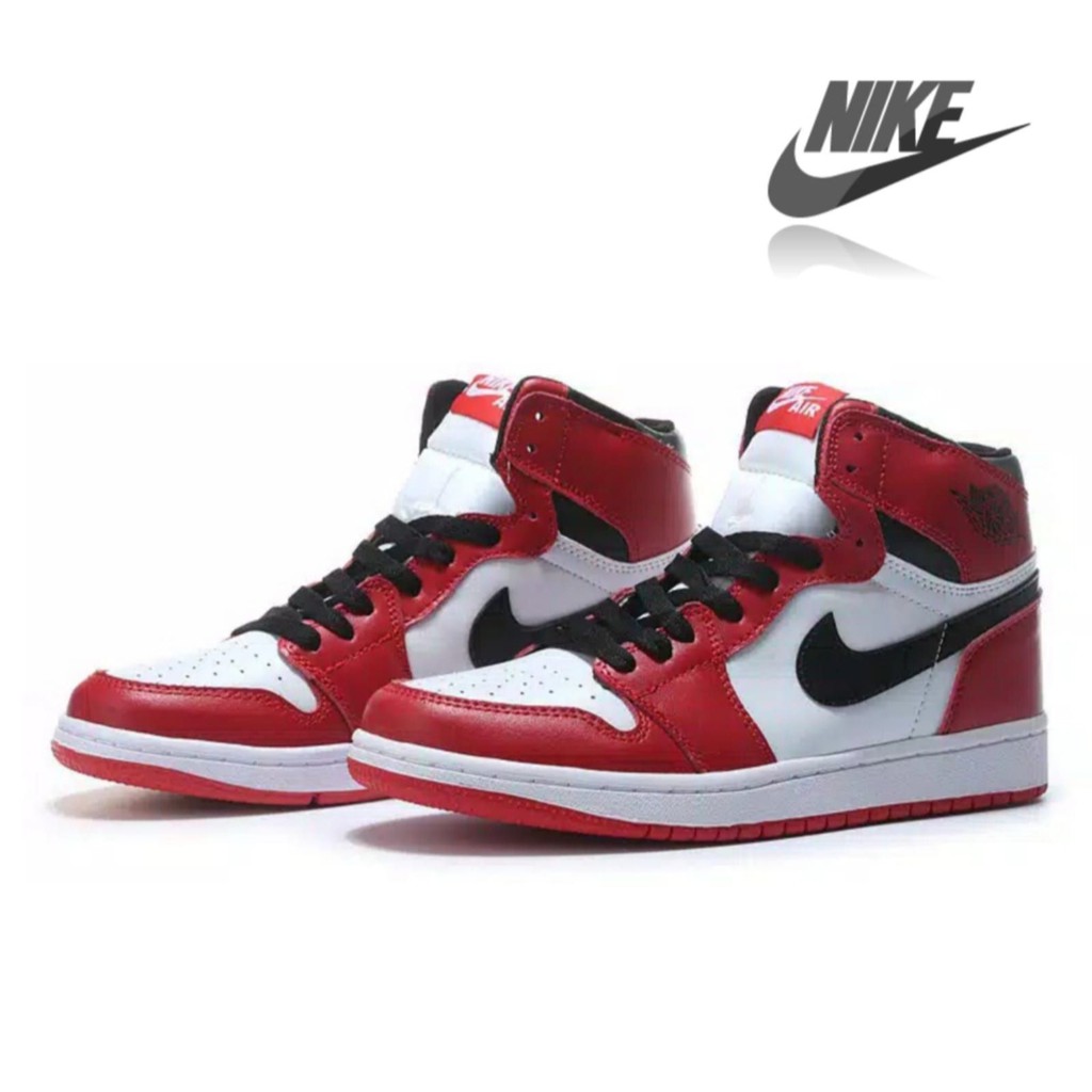 PROMO LEBARAN SEPATU NIKE AIR JORDAN BOOT HIGH RED ROYAL ORIGINAL SHOES SNEAKER SEPATU BASKET ASLI