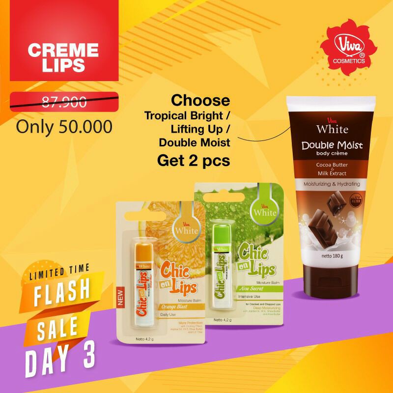 Paket Chic On Lips Orange Blast Aloe Secret Body Creme Coklat Kopi Pink Viva