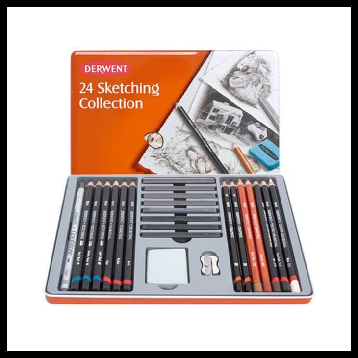 

STOK BARU DERWENT SKETCHING COLLECTION SET 24 PERALATAN MELUKIS TERMURAH PING LENGKAP