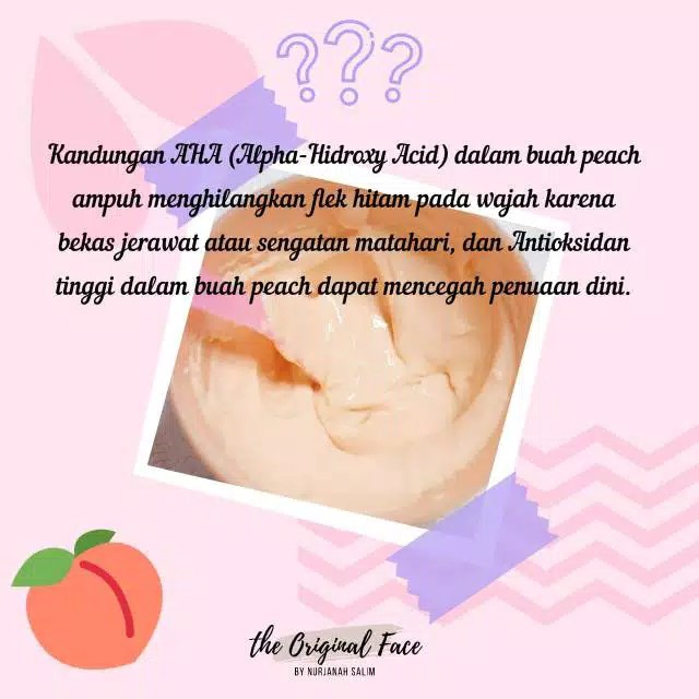 BEST!!! Masker Peach Persik untuk komedo / masker wajah / masker komedo by NURJANAH SALIM