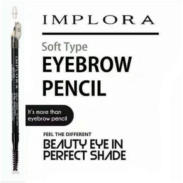 PENCIL ALIS IMPLORA BLACK SIKAT SERUT(ecer)