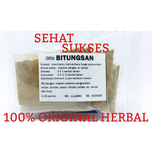 JAMU BITUNGSAN - OBAT MAAG (ISI 6 SACHET)