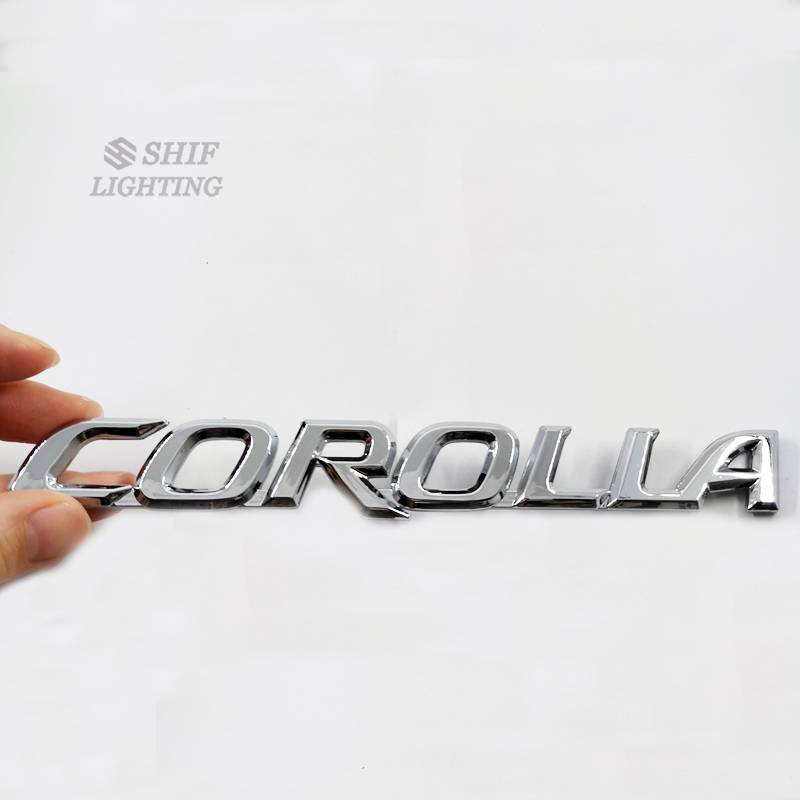 1pc Stiker Emblem Logo Corolla Besar Bahan Abs Untuk Dekorasi Mobil Toyota