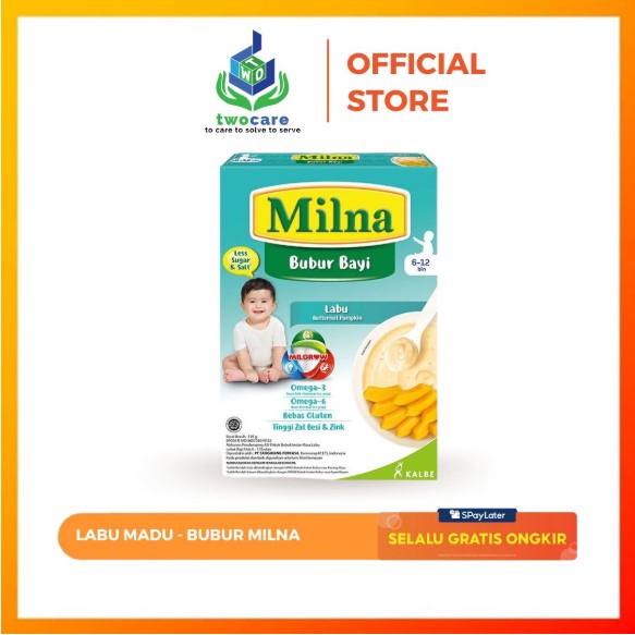 Milna Bubur Regular 6+ Labu Madu 120gr