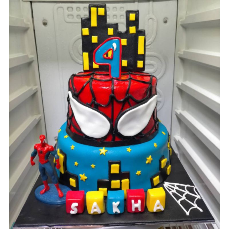 kue ulang tahun spiderman