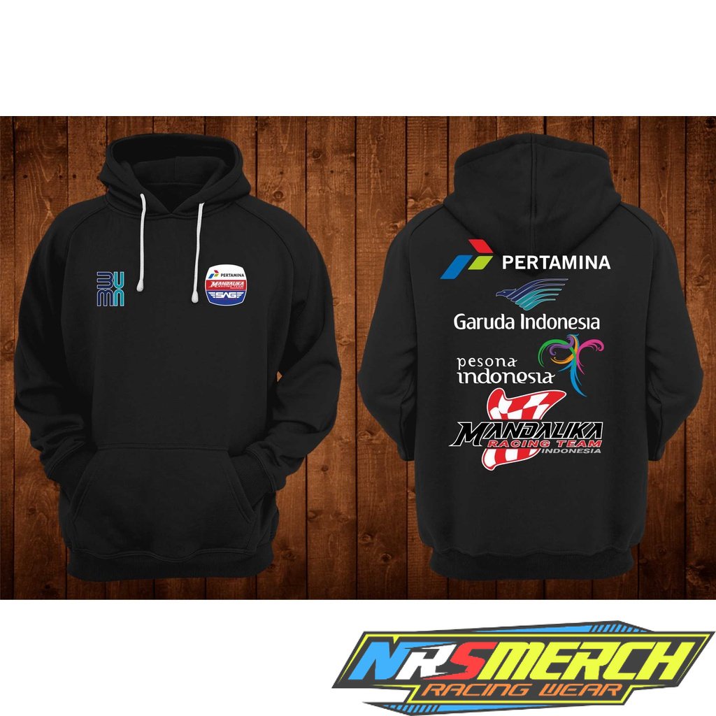 SWEATER HOODIE PERTAMINA MANDALIKA SAG RACING TEAM