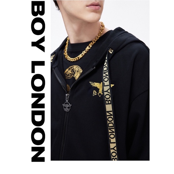 BOY02 SWEATER HOODIE ZIPPER BOY LONDON PRIA WANITA ASIA EROPA BOY02