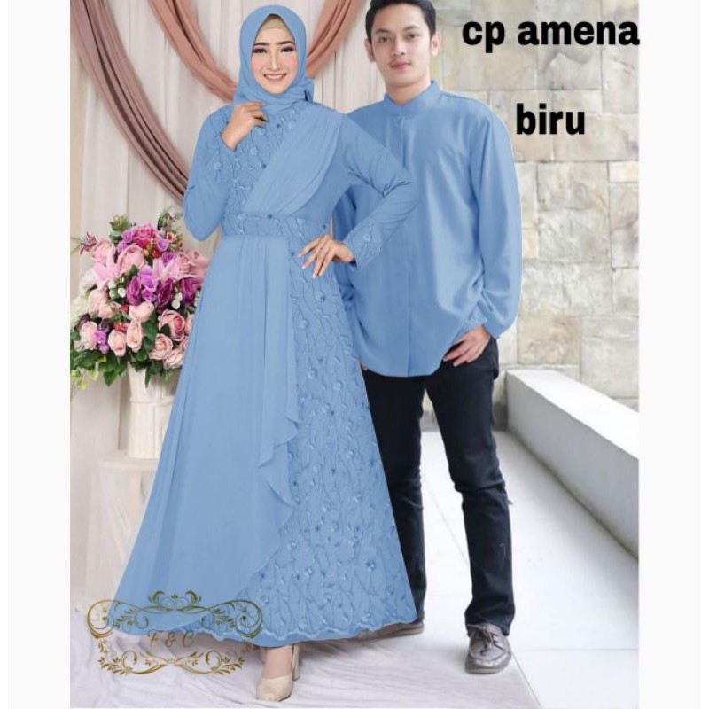 2 UKURAN L XL COUPLE CP AMENA BRUKAT / GAMIS MAXY ZELINE BRUKAT FEHM