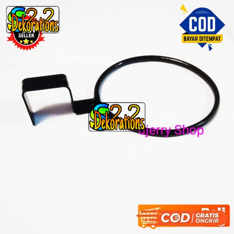 Besi Gantungan Pot Ukuran 15cm/ Cantolan Pot Bunga Ukuran 15cm Untuk Pagar Besi Teralis